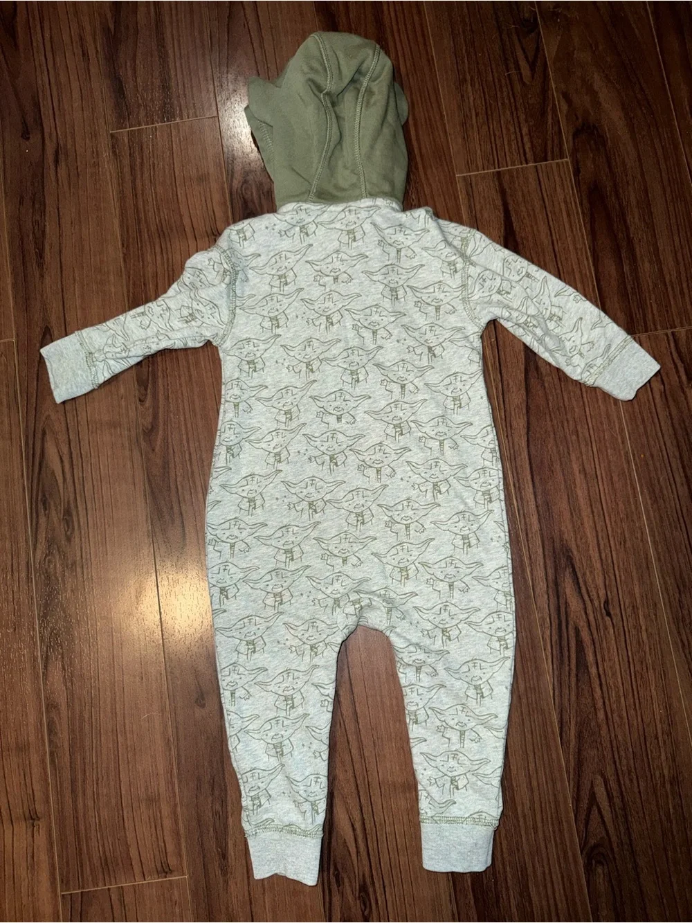 GAP Olive Green Hooded One-Piece with Character Print
